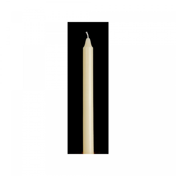 10\" Unscented Columns Ivory - Set of 12 Candle