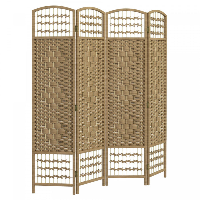 Homcom 4 Panel Folding Room Divider 5.6 Ft Privacy Screen Panel