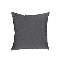 Chambray Cushion with Zipper Black - Set of 2 Cushions