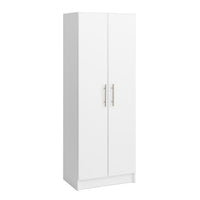 Elite Deep Storage Cabinet with Fixed & Adjustable Shelves - White