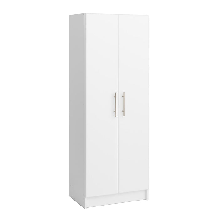 Elite Deep Storage Cabinet with Fixed & Adjustable Shelves - White