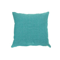 Chambray Cushion with Zipper Teal - Set of 2 Cushions