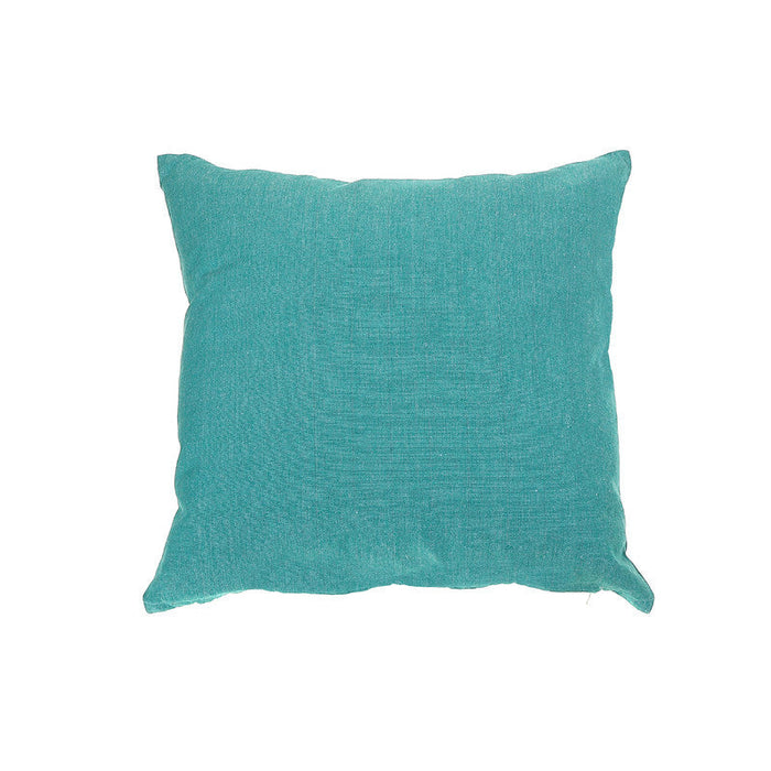 Chambray Cushion with Zipper Teal - Set of 2 Cushions
