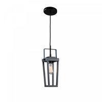 Carriage 1-Light Black Pendant II 