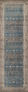 Gianna Traditional 2'6\" x 8'0\" Runner Rug in Blue Indoor Area Rug 