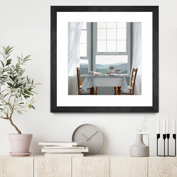 \"Accidental Scholar\" Matted and Framed Black 36x36 Wall Art