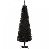 Homcom 6ft Pencil Slim Artificial Christmas Tree With 390 Realistic Branches