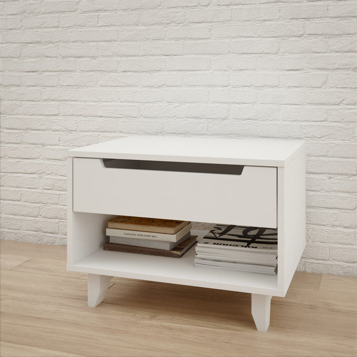 Nordika Nightstand - White 