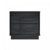 Horizon Modern 22\" Nightstand in Charcoal Gray (2-Drawer) 
