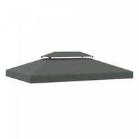 Outsunny 13.1' X 9.8' Gazebo Replacement Canopy 2 Tier Top Uv Cover Pavilion Garden Patio Outdoor, D