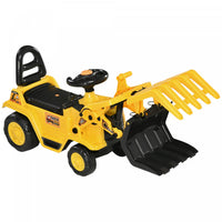 Aosom Toy Tractors For Kids Ride On Excavator With Grabber, Ride On Tractor Pretend Play, Constructi