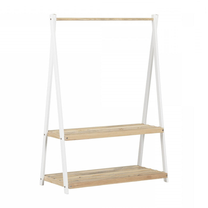Sweedi Kids Wooden Clothes Rack - White