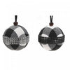 White Buffalo Christmas Ornament with Gems Belt - Set of 12