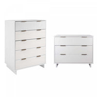 Granville Modern 2-Piece Dresser Set in White
