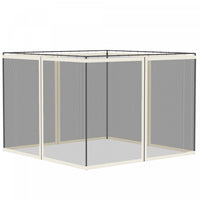 Outsunny 10' X 10' Gazebo Replacement Mosquito Netting, White
