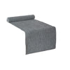 Chambray Ribbed Table Runner Black - Set of 2