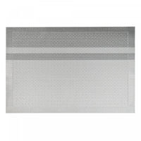 Vinyl Placemat Honeycomb Silver - Set of 12