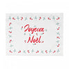 Holly Berries Border Placemat Joyeux Noel - Set of 12