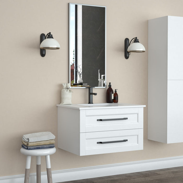 Border Silver 36\" Mirror