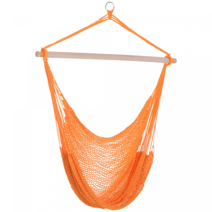 Outsunny Portable Hammock Chair, Hanging Woven Hammock Swing Chair Sleeping Bed For Outdoor Garden Y