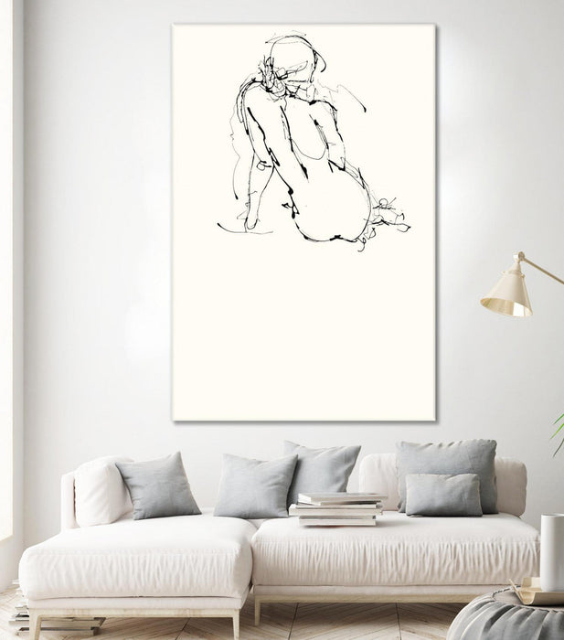 \"Contour Figure 4\" Giant Art 72x48 Wall Art