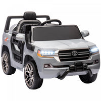 Qaba 12v Electric Powered Ride-On Car For Kids, Toyota Land Cruiser Licensed Kids Car With Parent Re