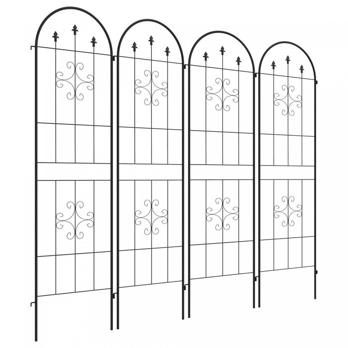 Set Of 4 Garden Trellis Metal Trellis For Climbing Plants Flowers