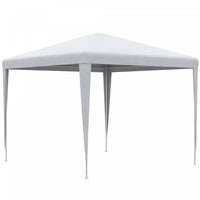 Outsunny 9' X 9' Party Tent Portable Gazebo Canopy For Weddings Parties Outdoor Sunshade With Dresse