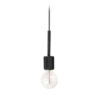 Dainolite Roswell 1 Light Pendant Small Matte Black Lamp