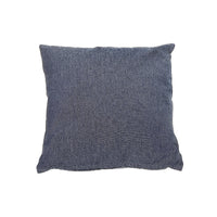 Chambray Cushion with Zipper Navy Blue - Set of 2 Cushions