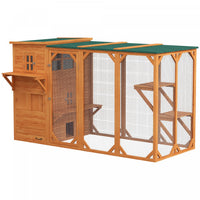Pawhut Wooden Cat Catio, 76