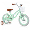 Prorider 14" Kid's Bike With Removable Training Wheels & Basket For 3-5 Years Old Green