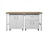 Fortress Modern 3-Piece Garage Set in White Garage Storage 