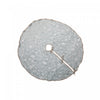 Swirly Snowflake Fleece Tree Skirt Silver Christmas Tree
