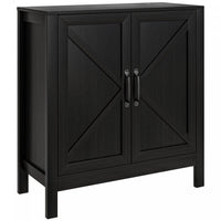 HOMCOM Storage Cabinet, Buffet Sideboard with Adjustable Shelf, Black
