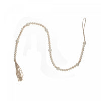 Dual Wood Bead Garland Natural Christmas Ornaments