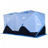 Outsunny 8-person Pop-up Ice Fishing Tent, Insulated Ice Fishing Shelter With Ventilation Windows, D