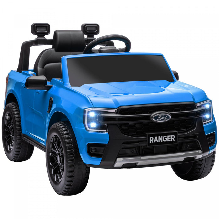 Qaba Ford Ranger Licensed 12v Powered Ride-On Car With Rear Storage, Battery Powered Kids Electric C