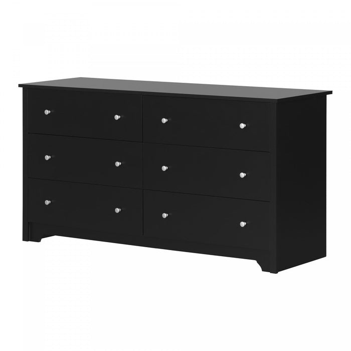 Vito 6-drawer Dresser - Pure Black 