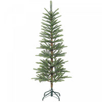HOMCOM 5ft Fir Pencil Christmas Tree, Hinged Xmas Tree with 316 Branch Tips