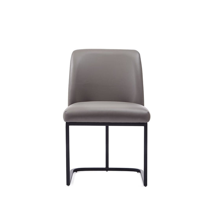 Manhattan Comfort Serena Faux Leather Dining Chair - Grey