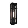 Granger Square 1-Light Black Outdoor Wall Light 
