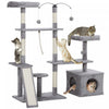 Pawhut 53\" Cat Tree, Multi-level Cat Tower For Indoor Cats With Sisal Scratching Posts, Cat Condo, B