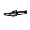 Dainolite Viola 3 Light LED Wall Vanity Light Matte Black Finish Lamp