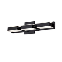 Dainolite Viola 3 Light LED Wall Vanity Light Matte Black Finish Lamp