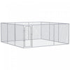 Pawhut 228 Sq. Ft. Dog Playpen Outdoor, Walk-in Dog Run Kennel Puppy Exercise Pen With Galvanized St
