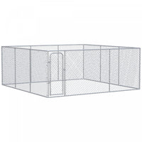 Pawhut 228 Sq. Ft. Dog Playpen Outdoor, Walk-in Dog Run Kennel Puppy Exercise Pen With Galvanized St
