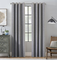 Maya Grey Grommet Curtain Panel - 52