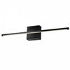 Dainolite Array LED Wall Sconce Horizontal 30w Matte Black White Acrylic Diffuser Lamp