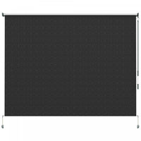 Outsunny Outdoor Roller Shade, 8' X 6' Patio Door Blinds, Black